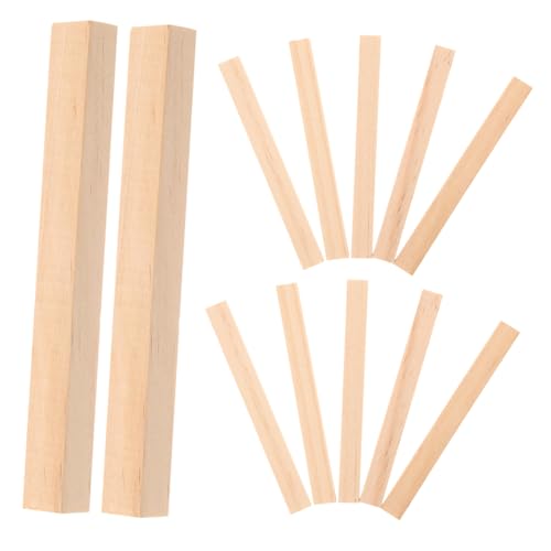 Homoyoyo 30 Stück Teiliges Quadratische Holzstäbe Naturfarbene Holzdübel zum Basteln Vielseitige DIY holzleisten für Handwerksprojekte Bemalbar für Schule und Freizeit von Homoyoyo
