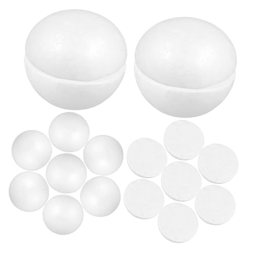Homoyoyo 30 Stück Weiße Halbrunde Schaumstoffbälle Langlebige DIY Bastelmaterialien für Blumenarrangement Zubehör Bemalbare Kugeln für Weihnachts und Winterdekorationen Homoyoyo 30 Stück Weiße Halbrunde Schaumstoffbälle Langlebige DIY Bastelmaterialien für Blumenarrangement Zubehör Bemalbare Kugeln für Weihnachts und Winterdekorationen von Homoyoyo