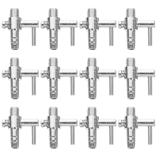 Homoyoyo 30-teiliges Set Metall Lufthahn 4/6 Mm Für Aquarium – Hochwertige Luftventile - Verteiler Und Steuerungen Für Optimale Sauerstoffversorgung Und Durchflussregelung Im Aquarium von Homoyoyo