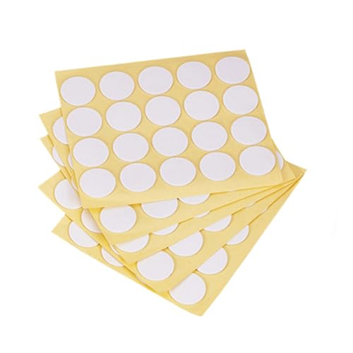 Homoyoyo 300 Stück Gelbe Doppelseitige Schaumstoff klebeetiketten Selbstklebende Punkte zum Fixieren von Kerzendochten Wasserfest Leicht Ablösbar für Haushalt und Geschäft von Homoyoyo