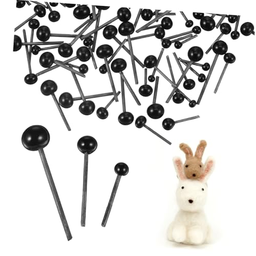 Homoyoyo 300 Stück Teiliges Glas sicherheitsaugen für Häkeltiere Transparente Glänzende Knopfaugen für Puppen Amigurumi und Stofftiere zum Basteln von Homoyoyo