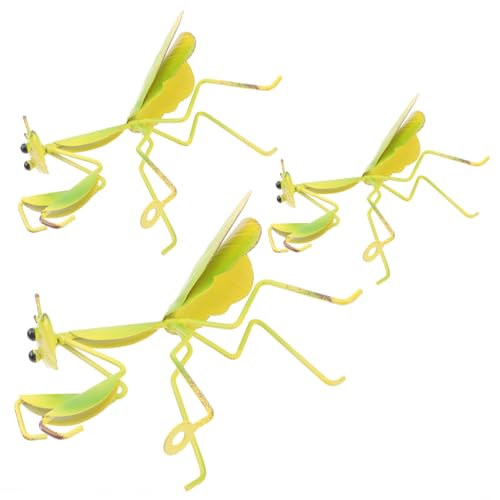 Homoyoyo 3er Set Lebensechte Gottesanbeterin Figuren Aus Metall – Dekorative Insekten Spielzeuge Für Garten Und Wanddeko - Ideal Als Oder Zur Verschönerung Von Wohnräumen von Homoyoyo