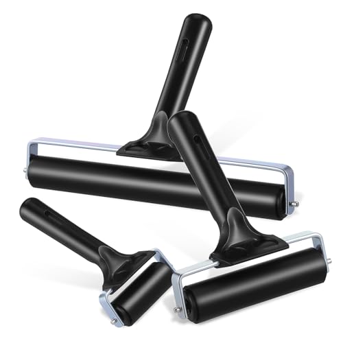 Homoyoyo 3stücke Druckwalzen Aus Gummi Wiederverwendbare Klebewalzen Für Basteln Scrapbooking Und Tapetenkleben Leichte Gummiwalzen Für Heimdekor von Homoyoyo