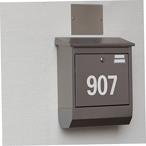 Homoyoyo 4 Blätter Reflektierende Zahlenaufkleber Wetterfeste Hausnummern Sticker Selbstklebend für Briefkasten Türschild Mülltonne Adressnummern Langlebig Pet material von Homoyoyo