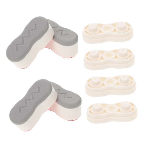 Homoyoyo 4 Paare Toilettensitz Dämpferpads Wc Sitz Zubehör Geräuschreduzierend Langlebig Passend für Standard Klobrillen und Klodeckel von Homoyoyo