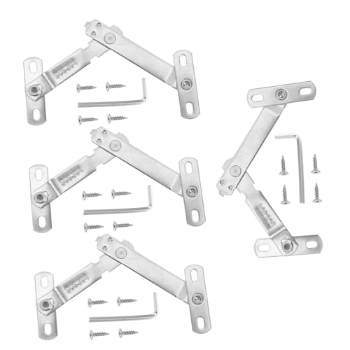 Homoyoyo 4 Sätze Fensterbegrenzung aus Rostfreiem Edelstahl Sicherheitsfensteröffner mit Schlüssel Kinderschutz-fenstersicherung Einfacher Einbau für Haus und Büro Silberfarben von Homoyoyo