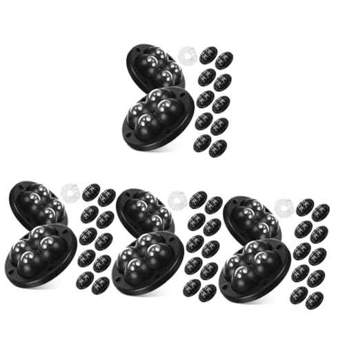 Homoyoyo 4 Sätze Minirollen Tragbar Rollenpaste Rad Schwenken Behälter Möbel Am Rad Kleben Stuhlräder Selbst Lenkrad Ziehen Um Universal- Mini-schwenkrad Korb Black Edelstahl 12 Stück * 4 von Homoyoyo