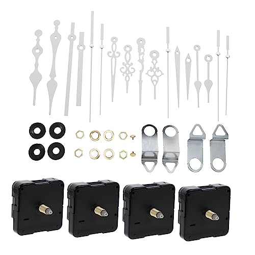 Homoyoyo 4sätze DIY Uhrwerk Mit Zeigern Uhrmechanismus Für Wanduhr Installieren Vielseitig Einsetzbar Hochwertiger Minuten Stundenzeiger Weiß von Homoyoyo