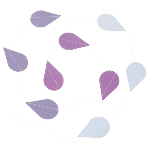 Homoyoyo 4 Saiten Raindrop Girlande in Farbverlauf Teilige Partydekoration für Hochzeit Babyparty Langlebiges Wiederverwendbares Deko für Wand Fenster Garten und Feierlichkeiten von Homoyoyo