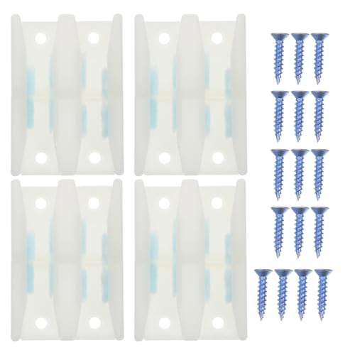 Homoyoyo 4 Satz Duschschiebetür Stopper Kunststoff Glas Duschkabine Tür Führungsschiene Unten Anti swing Dusch Tür Führung Einfache Montage Spritzwassergeschützt Weiß Homoyoyo 4 Satz Duschschiebetür Stopper Kunststoff Glas Duschkabine Tür Führungsschiene Unten Anti swing Dusch Tür Führung Einfache Montage Spritzwassergeschützt Weiß von Homoyoyo