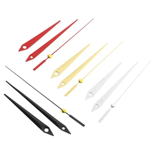 Homoyoyo 4er-Pack Metall-uhrzeiger-Set Wanduhr-Teile-kit Ersatz Für Die Uhrreparatur Homoyoyo 4er-Pack Metall-uhrzeiger-Set Wanduhr-Teile-kit Ersatz Für Die Uhrreparatur von Homoyoyo