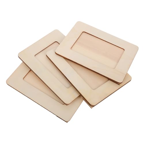 Homoyoyo 4 Stck DIY Holz Bilderrahmen für Unlackierte Foto zum Selbstgestalten für Kreative Bastelarbeiten und Malen für Fotos Homoyoyo 4 Stck DIY Holz Bilderrahmen für Unlackierte Foto zum Selbstgestalten für Kreative Bastelarbeiten und Malen für Fotos von Homoyoyo