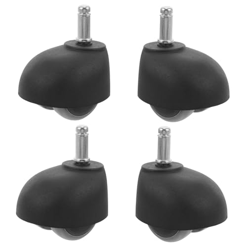 Homoyoyo 4 Stck Teiliges Nylon Möbelrollen Bürostuhlrollen Klein Robust für Möbel und Bürostühle Einfache Installation Leise und Langlebig Geeignet für Laminat und Teppiche von Homoyoyo