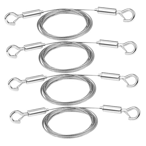 Homoyoyo 4 Stck Teiliges Verstellbares Edelstahl Bildaufhänge Drahtseil mit Haken für Schwere Spiegelrahmen Wandhalterung Robust Korrosionsbeständig Langlebig Homoyoyo 4 Stck Teiliges Verstellbares Edelstahl Bildaufhänge Drahtseil mit Haken für Schwere Spiegelrahmen Wandhalterung Robust Korrosionsbeständig Langlebig von Homoyoyo