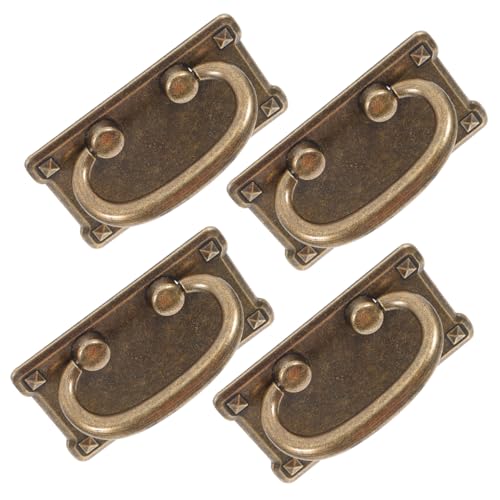 Homoyoyo 4 Stück Antike Metallziehhilfe für Küchenschränke Kommoden und Türen Rustikale Möbelaccessoires mit Kaffee Antik Finish Homoyoyo 4 Stück Antike Metallziehhilfe für Küchenschränke Kommoden und Türen Rustikale Möbelaccessoires mit Kaffee Antik Finish von Homoyoyo