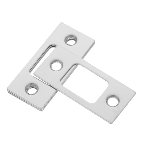 Homoyoyo 4 Stück Edelstahl Türschließblech Deadbolt Restorer für Innen Außentüren Verbesserte Schlossfunktion Kompatibel mit Zimmertüren und Holztüren Inklusive Schrauben von Homoyoyo