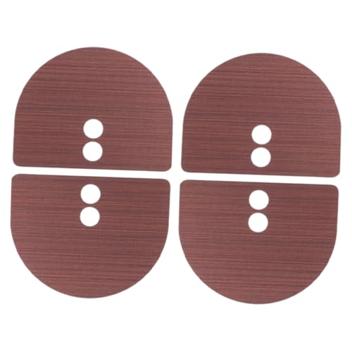 Homoyoyo 4 Stück Fingerabdruckschloss Dekorative Abdeckung Riegel Blindabdeckung Türschloss Abdeckplatten Fingerabdruckschloss Verstärkungsfüllplatte Fingerabdruckschloss von Homoyoyo
