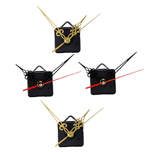 Homoyoyo 4 Stück Geräuschlose Quarz-Wanduhr Mechanismen Für DIY-Uhren Reparatur – Ersatzteile Set Für Heimwerker Ideal Für Kreative Projekte Und Uhrmacherbedarf Kunststoff Vielseitig von Homoyoyo