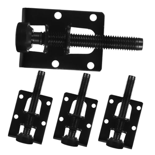 Homoyoyo 4 Stück Heavy Duty Möbel Nivellierfüße Höhenverstellbare Rechteckige Möbelbeine mit Anti rutsch Seitliche Montage für Tische Schränke Werkbänke Flexible Höhe Stabile Unterstützung von Homoyoyo