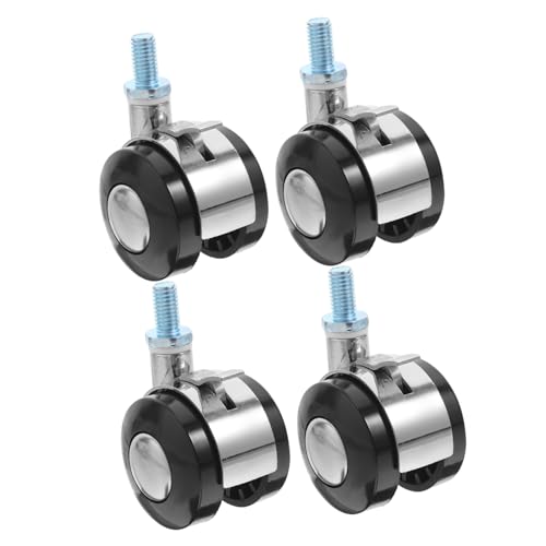 Homoyoyo 4 Stück Hochwertige Silent Swivel Caster mit Bremse für Bürostuhl Möbel und Elektrogeräte Geräuschreduzierung Langlebiges Drehung von Homoyoyo
