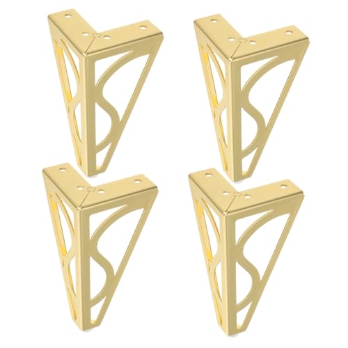 Homoyoyo 4 Stück Hohe Couchfüße für Sofa Schrank und Tisch Goldene Möbelbeine für Couch Bett und Bücherregal Vielseitig und Langlebig Homoyoyo 4 Stück Hohe Couchfüße für Sofa Schrank und Tisch Goldene Möbelbeine für Couch Bett und Bücherregal Vielseitig und Langlebig von Homoyoyo