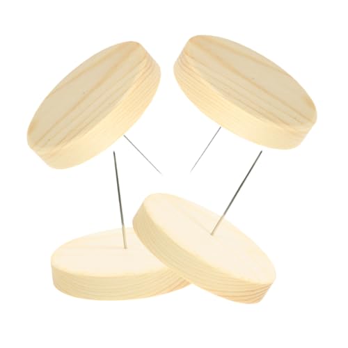 Homoyoyo 4 Stück Holzpuppenständer mit Kurzem Stahl nadelhalter Runder Sockel Stabiler DIY Puppenhalter für Häkelpuppen Handgefertigte Wollfilz doll Display Ständer Homoyoyo 4 Stück Holzpuppenständer mit Kurzem Stahl nadelhalter Runder Sockel Stabiler DIY Puppenhalter für Häkelpuppen Handgefertigte Wollfilz doll Display Ständer von Homoyoyo