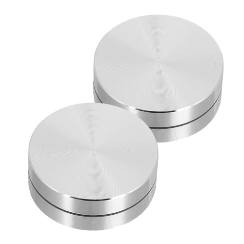 Homoyoyo 4 Stück Keramische Leicht Tragbar Aluminium Drehbasis Φxhmm Werkzeug für Töpferei Verzierungen Hochverschleißfeste Oberfläche von Homoyoyo