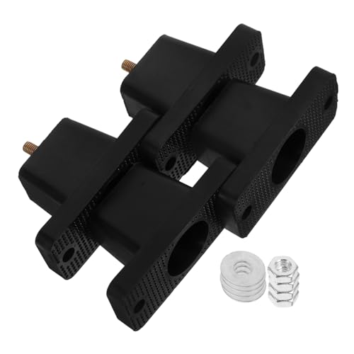 Homoyoyo 4 Stück Kissen Stoßdämpfermatten Stoßdämpfende Matte Schwingungsisolierscheibe Stoßdämpfer-distanzstück Vibrationsisolationspads Stoßdämpfender Schwamm Black Gummi von Homoyoyo