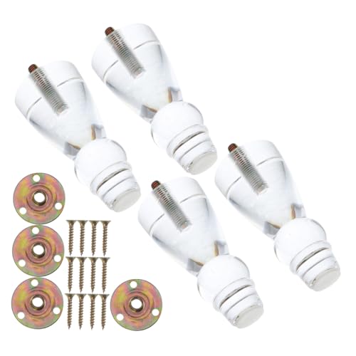 Homoyoyo 4 Stück Klarglas Möbelbeine aus Robustem Geformt Vielseitig Einsetzbar für Sofa Stuhl Schrank und DIY Möbel Luxuriöser Look Verschiedene Stabile Möbelbeine Homoyoyo 4 Stück Klarglas Möbelbeine aus Robustem Geformt Vielseitig Einsetzbar für Sofa Stuhl Schrank und DIY Möbel Luxuriöser Look Verschiedene Stabile Möbelbeine von Homoyoyo