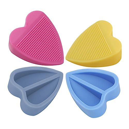Homoyoyo 4 Stück Kreative Türstopper aus Kunststoff Herzförmiger Türkeil für Kleinkindersicherheit Praktische Türstopper für Zuhause von Homoyoyo