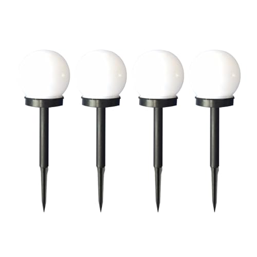 Homoyoyo 4 Stück LED Lawn Stake Lights Outdoor-Dekor solar gartenbeleuchtung gartenlampe solar solarleuchten für außen LED-Leuchten für Wege Solarleuchten für den Außenbereich die Blase von Homoyoyo