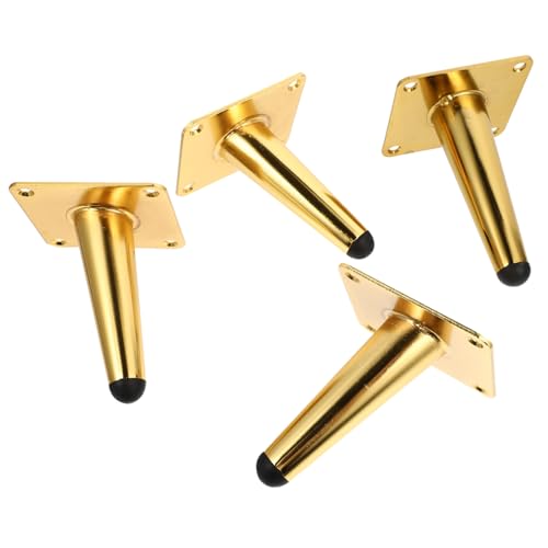 Homoyoyo 4 Stück Metall Sofa Beine Titanfarbig Strapazierfähige Möbelbeine aus Eisen Stabile Unterstützung für Sofa Schrank Couch Couchtisch und Tv möbel Vielseitig Montierbar von Homoyoyo