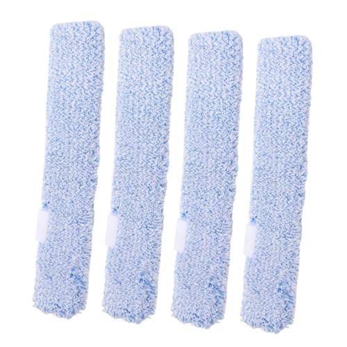 Homoyoyo 4 Stück Mikrofaser Fensterreinigung Ersatzpads Wiederverwendbare Reinigungsköpfe für Fenster Spiegel und Glasoberflächen Langlebig und von Homoyoyo
