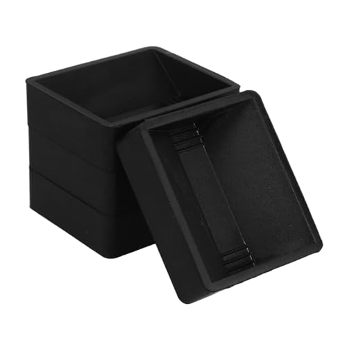 Homoyoyo 4 Stück Möbel Radstopper aus Langlebigem Gummi rutschfeste Caster Cups für Bürostühle Betten Sofas Stühle Geräuschdämpfend Bodenschonend Passend für Schwarz von Homoyoyo