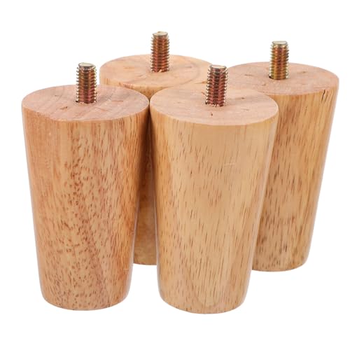Homoyoyo 4stücke Möbelfüße Aus Holz Verstellbare Tischbeine Für Sofa Bett Tisch Tv-Schrank Einfache Montage Universelle Passform Langlebige Möbelbeine Höhe von Homoyoyo