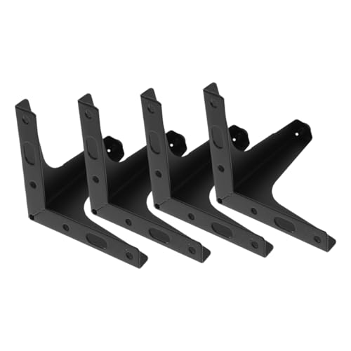 Homoyoyo 4 Stück Möbelfüße Dreieckige Metallfüße Schwarz Stabiler Möbelsockel für Sofa Schrank Couchtisch und Tv Möbel Einfache Montage und Modernes Design von Homoyoyo