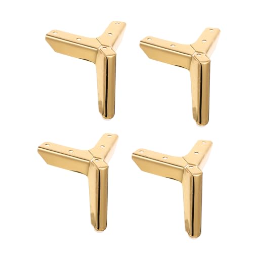 Homoyoyo 4 Stück Möbelfüße Metall Dreieck Möbelbeine Möbelfüße für Sofa Schrank Couchtisch Kommode Einsetzbar Robust und Stilvoll von Homoyoyo