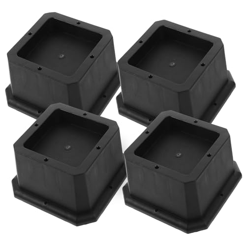 Homoyoyo 4 Stück Möbelheber Verstellbare Bettfüße für Stauraum rutschfeste Gummifüße Stabil und Langlebig Geeignet für Bett Sofa Tisch und Waschmaschine von Homoyoyo
