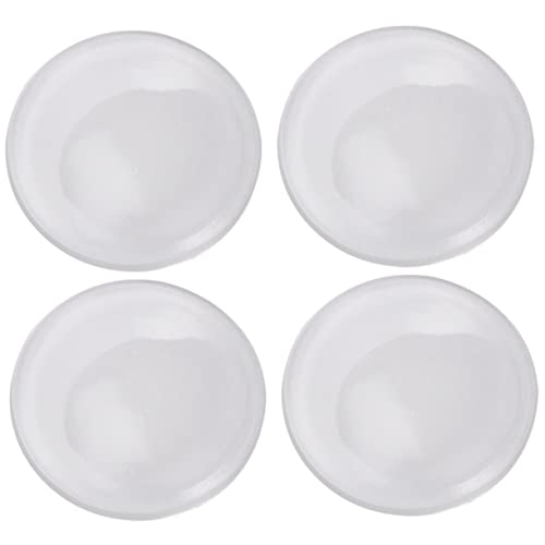 Homoyoyo 4 Stück Runde Türgriff Transparente Silikon Wandbeschützer Selbstklebend Geräuschdämpfend für Türknäufe Möbel und Wände Durchmesser von Homoyoyo