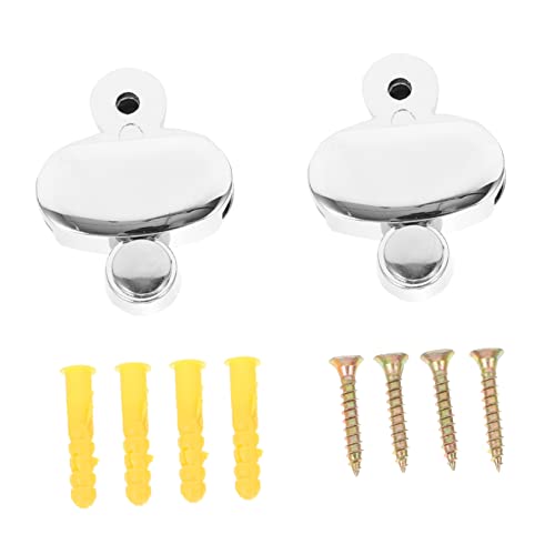 Homoyoyo 4 Stück Spiegelhalter Clips Wandmontage Clips für Spiegel mit Schrauben für Badezimmer Salon und Langlebig für Schwere Bilder und von Homoyoyo