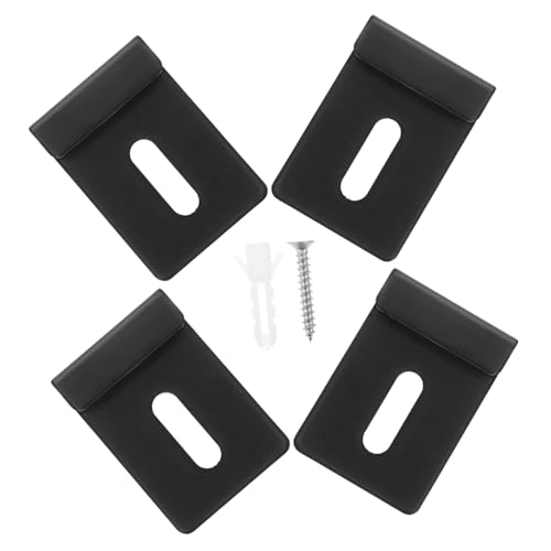 Homoyoyo 4 Stück Spiegelhalter Edelstahl Wandmontage Klammern für Schwere Rahmenlose Spiegel Stabile Halterung zur Befestigung an Betonwänden Modern Elegant von Homoyoyo