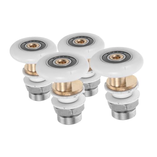 Homoyoyo 4 Stück Teiliges Badezimmer Schiebetürrollen für Duschkabinen Glas Tür Ersatzteile mit Exzentrischem Rad für Stabile Langlebige und Leise Laufräder von Homoyoyo