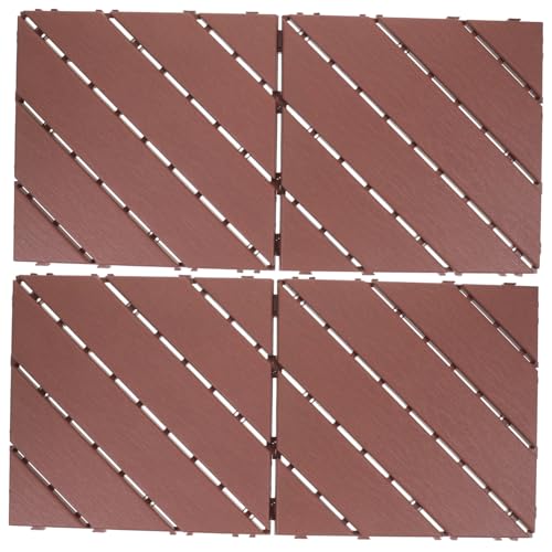 Homoyoyo 4 Stück Teiliges Balkon Bodenfliesen Wetterfeste Ineinandergreifende Terrassenfliesen mit Holzoptik Langlebig UV Frostbeständig Einfache DIY verlegung für Garten und Terrasse Homoyoyo 4 Stück Teiliges Balkon Bodenfliesen Wetterfeste Ineinandergreifende Terrassenfliesen mit Holzoptik Langlebig UV Frostbeständig Einfache DIY verlegung für Garten und Terrasse von Homoyoyo