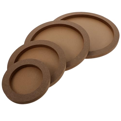 Homoyoyo 4 Stück Teiliges DIY Bilderrahmen aus Holz und Leichtem Kreative Runde Fotorahmen zum Bemalen Praktische und Langlebige Holzrahmen für Bastelprojekte Homoyoyo 4 Stück Teiliges DIY Bilderrahmen aus Holz und Leichtem Kreative Runde Fotorahmen zum Bemalen Praktische und Langlebige Holzrahmen für Bastelprojekte von Homoyoyo