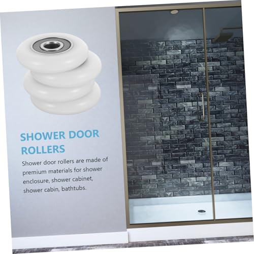 Homoyoyo 4 Stück Teiliges Duschkabinentür aus Robustem Material Geräuscharm Leichtgängig Leise Laufrollen für Glas schiebetüren Einfache Montage Geeignet für Duschkabinen und Duschtüren Homoyoyo 4 Stück Teiliges Duschkabinentür aus Robustem Material Geräuscharm Leichtgängig Leise Laufrollen für Glas schiebetüren Einfache Montage Geeignet für Duschkabinen und Duschtüren von Homoyoyo