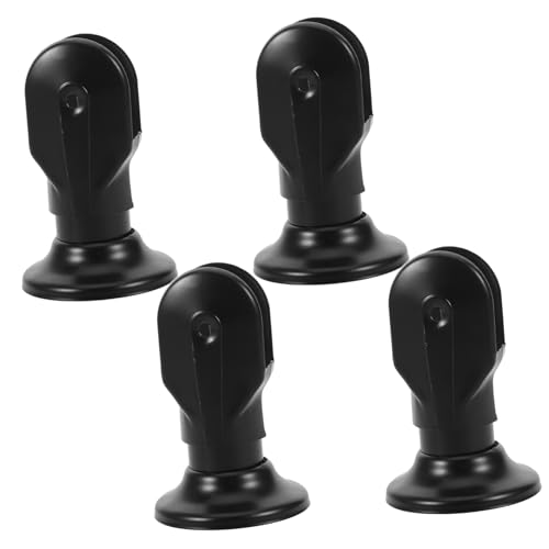 Homoyoyo 4 Stück Teiliges Edelstahl Toiletten-partition Trägerfüße Robuste Sanitär-hardware für Gemeinsame Wc-trennwände Einfache Montage Hygienische Oberfläche Einsetzbar in von Homoyoyo