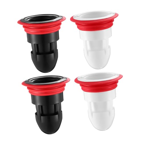 Homoyoyo 4 Stück Teiliges Geruchsresistente Verschleißfeste Bodenablauf stopfen aus Sicherem Material mit Leicht zu Reinigendem Filternetz Geeignet für Badezimmer und Küchenabflüsse von Homoyoyo