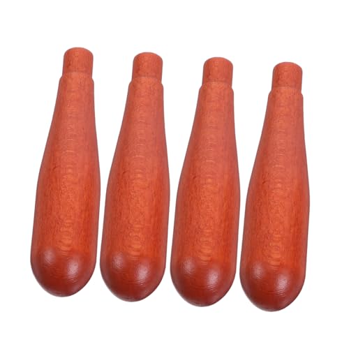 Homoyoyo 4 Stück Teiliges Holz Teekannen Griff Ersatzset Hitzebeständiger Ergonomischer Seitengriff für Teekannen Reparatur Dekorativer Vintage Ersatzgriff für Keramik und Teekessel von Homoyoyo