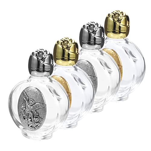 Homoyoyo 4 Stück Teiliges Kleine Glasflaschen mit Metall Relief Leere Weihwasserfläschchen für und Hochzeit Tragbare Bruchsichere Mini Flaschen mit Sicherem Verschluss Wiederverwendbar und Homoyoyo 4 Stück Teiliges Kleine Glasflaschen mit Metall Relief Leere Weihwasserfläschchen für und Hochzeit Tragbare Bruchsichere Mini Flaschen mit Sicherem Verschluss Wiederverwendbar und von Homoyoyo