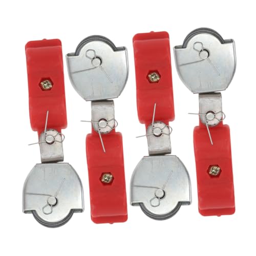 Homoyoyo 4 Stück Teiliges Kleine Umlenkrollen mit Lager Halbplastische Stahlseil pulleyblöcke Langlebige Heberollen für Sicheres Heben Einfache Installation und Reibungslose Rotation von Homoyoyo